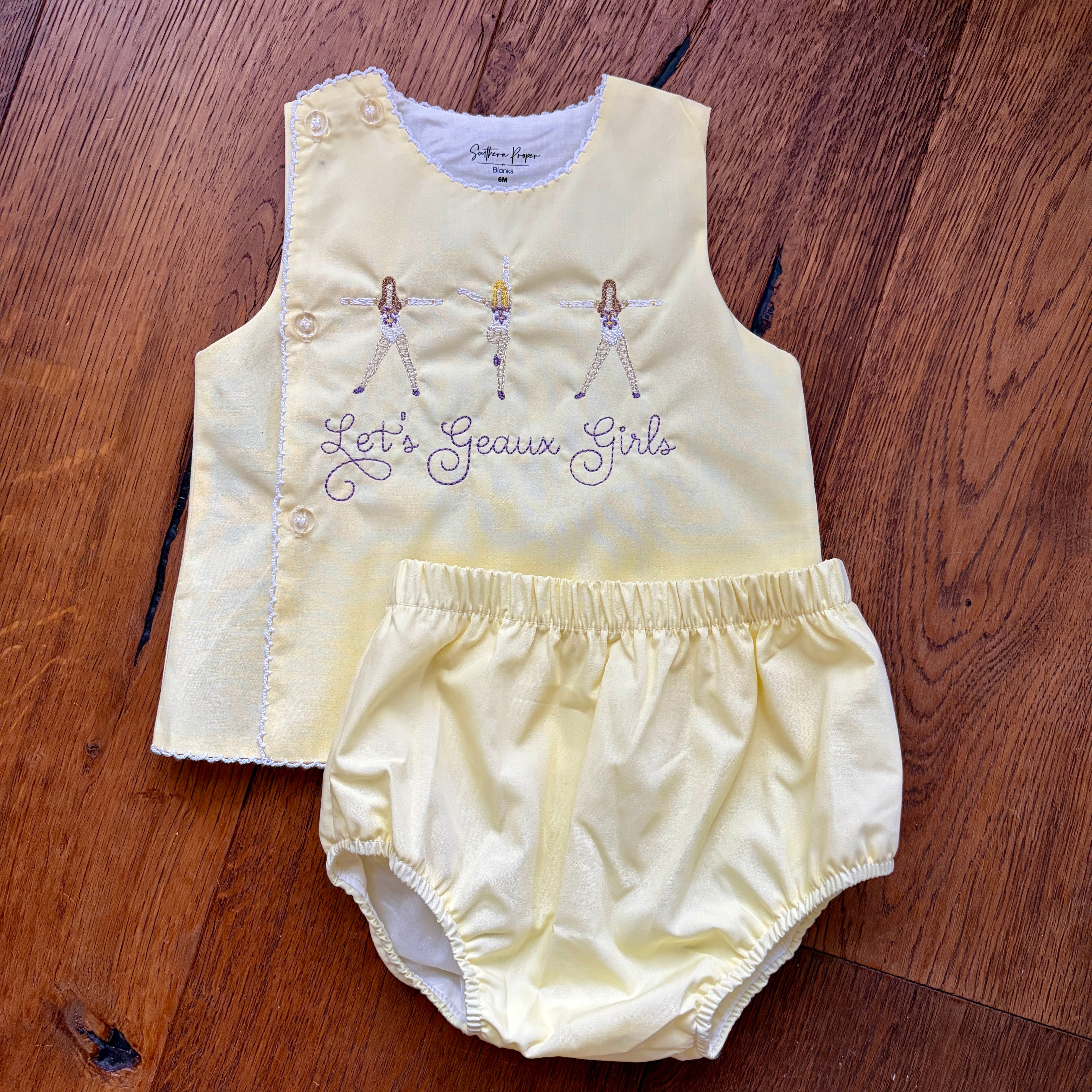 PREORDER - Geaux Girls Bloomer Set