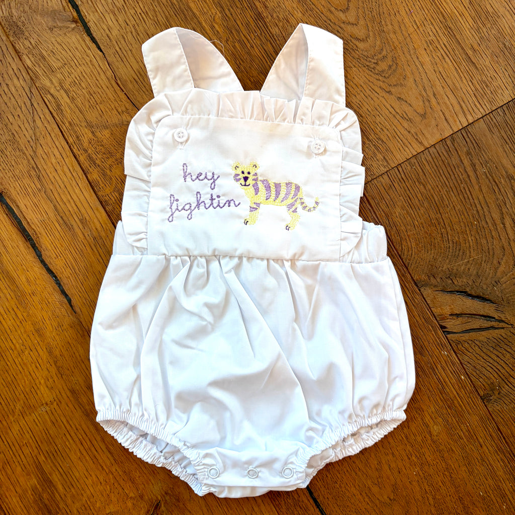 PREORDER - Hey Fightin Ruffle Sunsuit