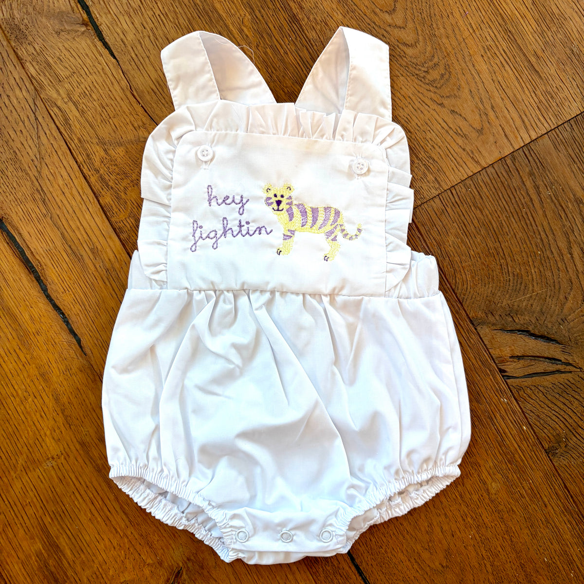 PREORDER - Hey Fightin Ruffle Sunsuit